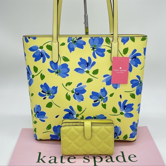 Kate Spade Jana Tea Garden Tote & Bifold Wallet - Picture 4 of 13